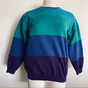Vintage 90s color block polo sailing sweater